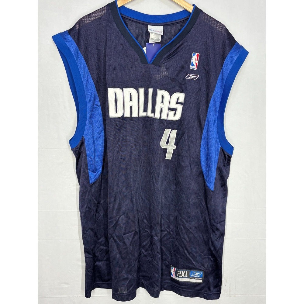 Dallas Mavericks Reebok NBA Jersey Mens Blue Michael Finley #4 XXL NWT‎